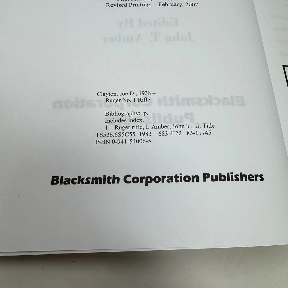 Blacksmith Corporation Publishers ruger no